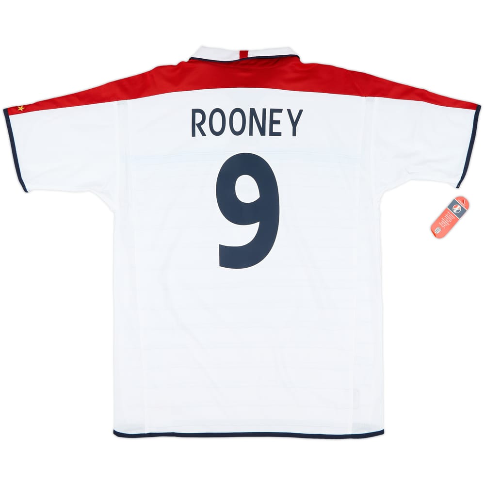 2003-05 England Home Shirt Rooney #9 (XL)