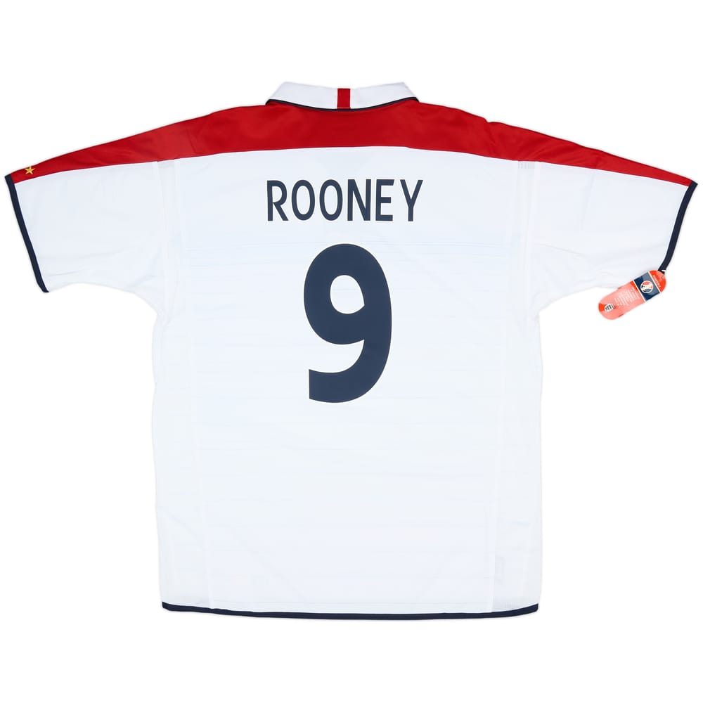 2003-05 England Home Shirt Rooney #9 (XL)