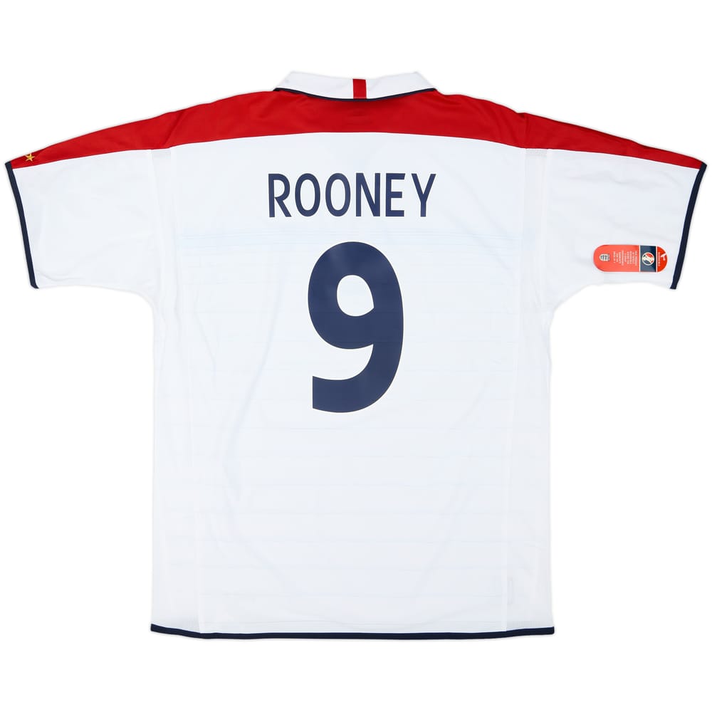 2003-05 England Home Shirt Rooney #9 (XL)