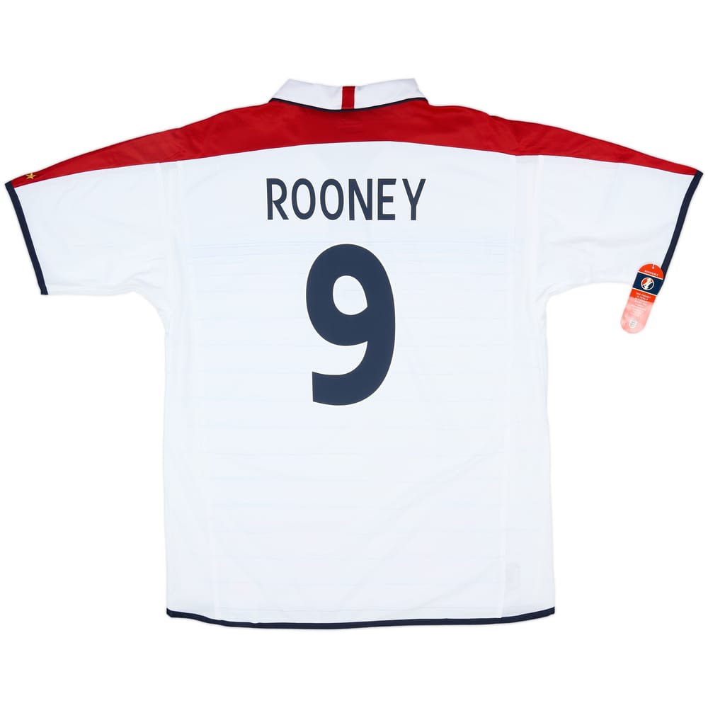 2003-05 England Home Shirt Rooney #9 (XL)