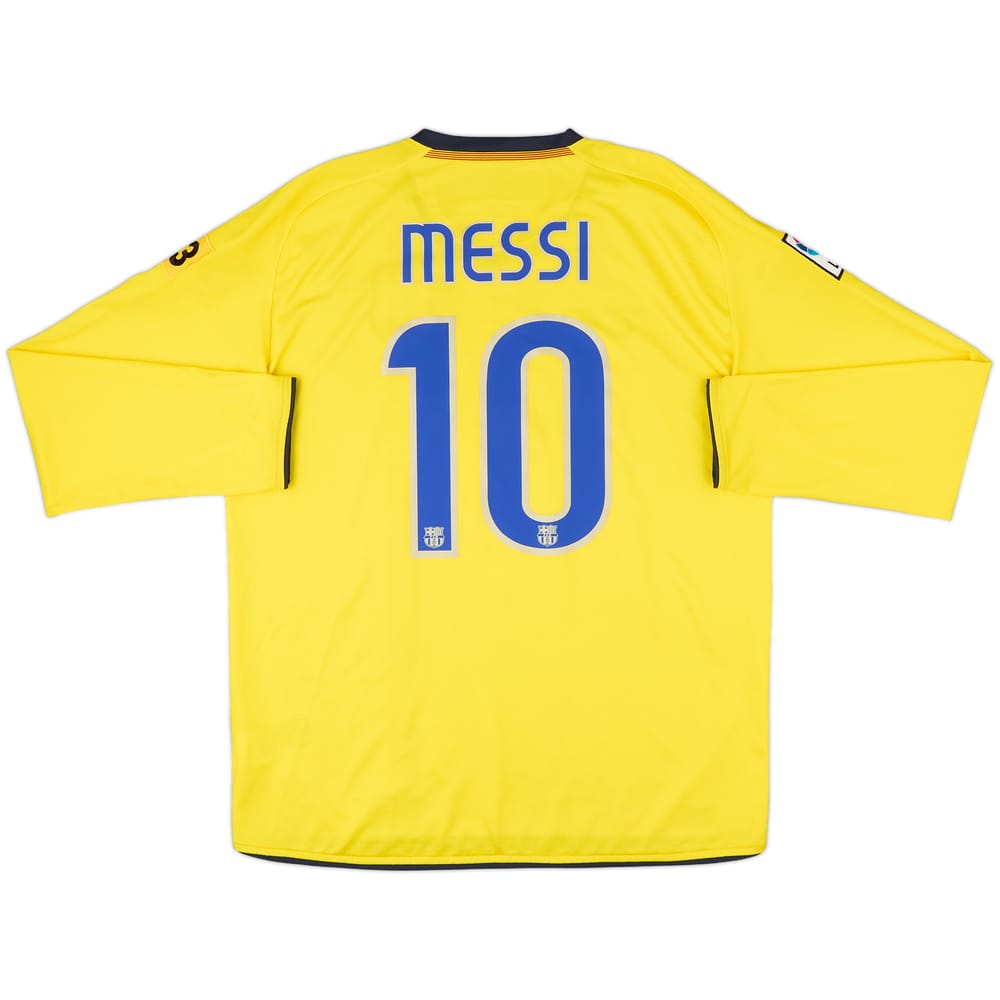 2008-10 Barcelona Away L/S Shirt Messi #10 - 10/10 - (L)