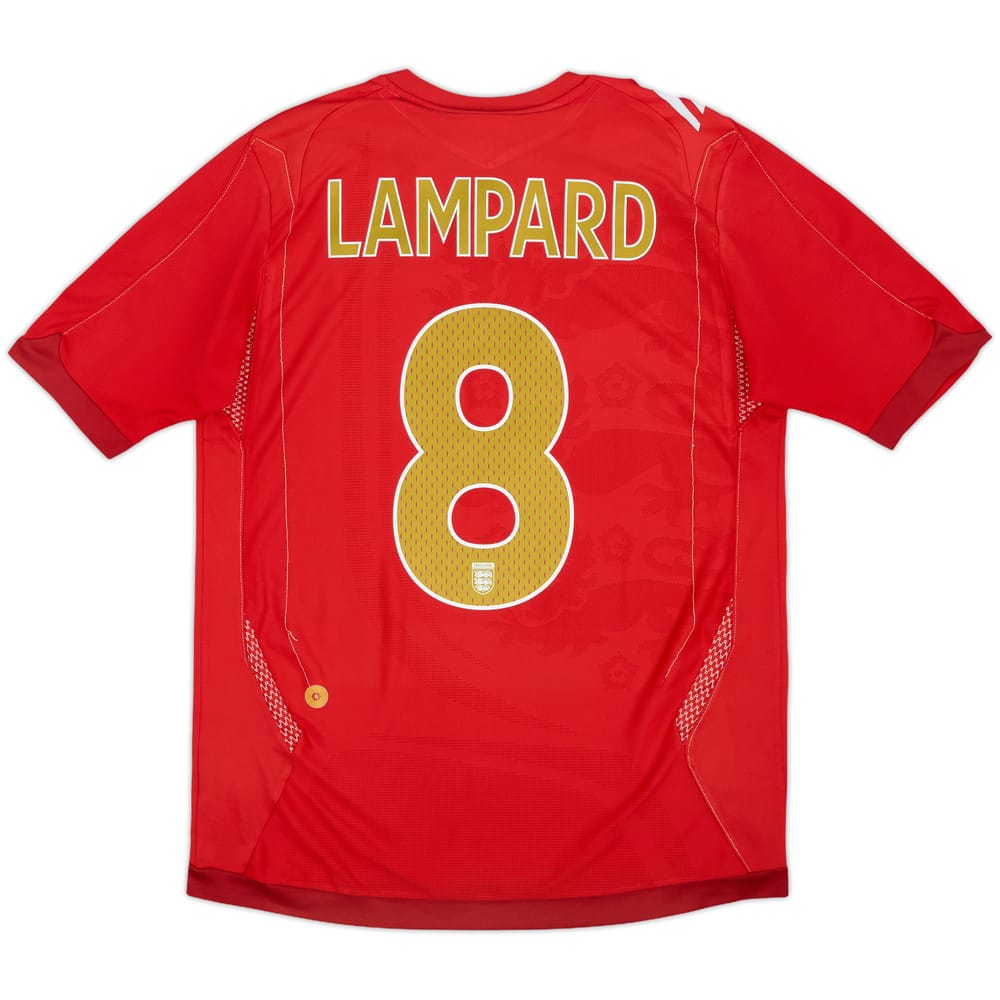 2006-08 England Away Shirt Lampard #8 - 7/10 - (S)