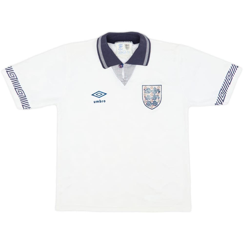 1990-92 England Home Shirt - 6/10 - (M.Boys)
