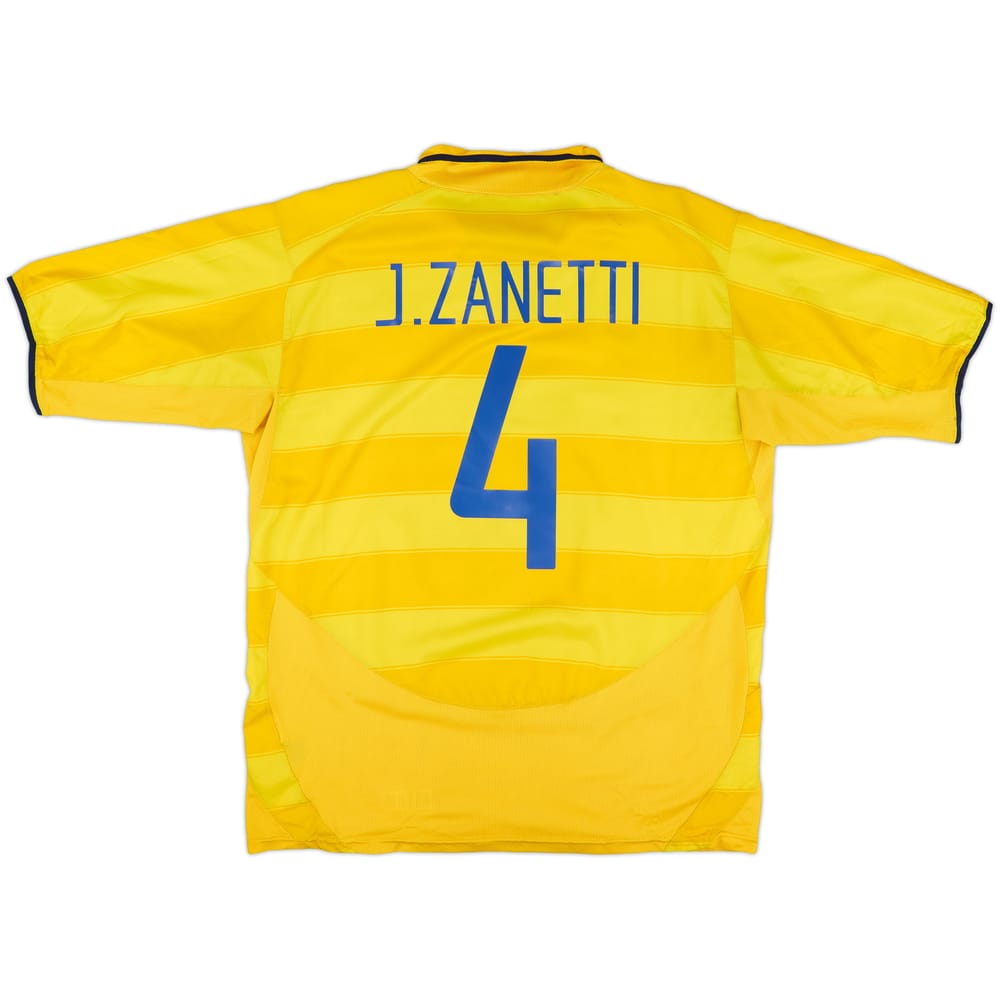 2003-04 Inter Milan Away Shirt J.Zanetti #4 - 6/10 - (XL)