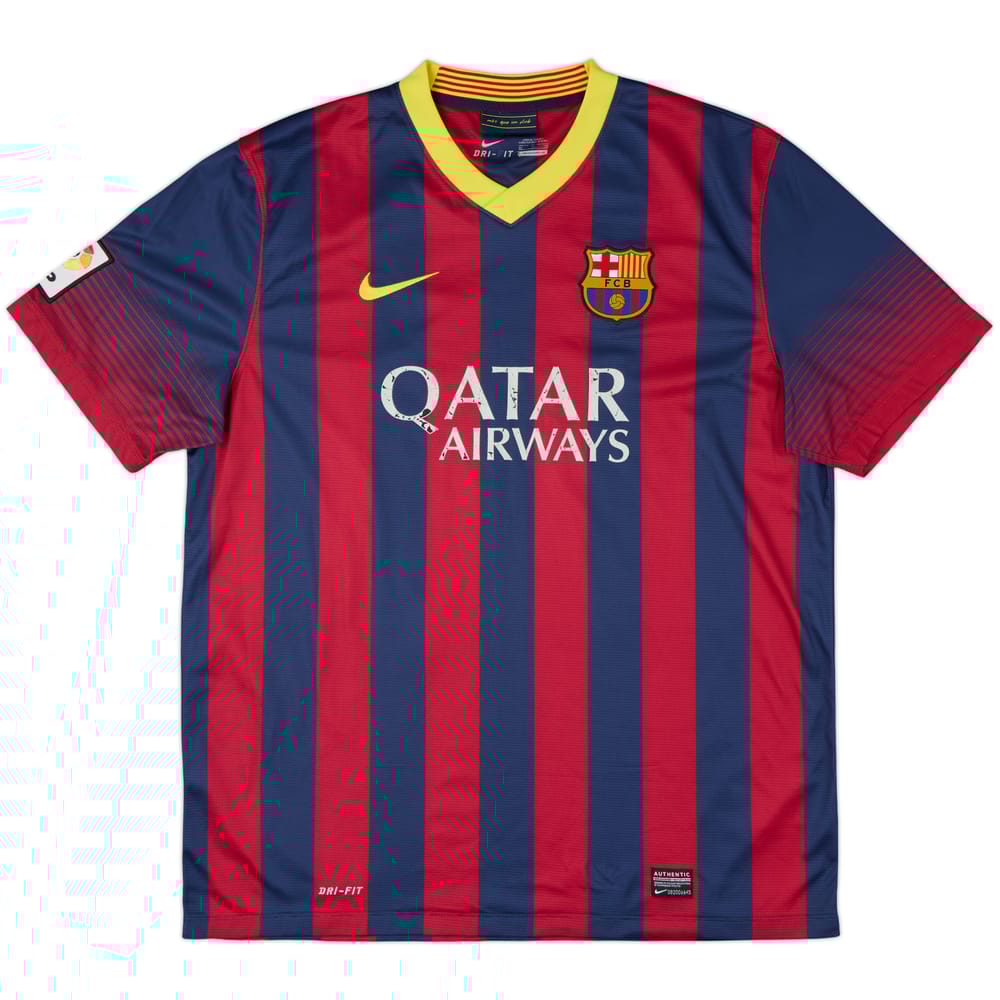 2013-14 Barcelona Home Shirt - 5/10 - (XL)