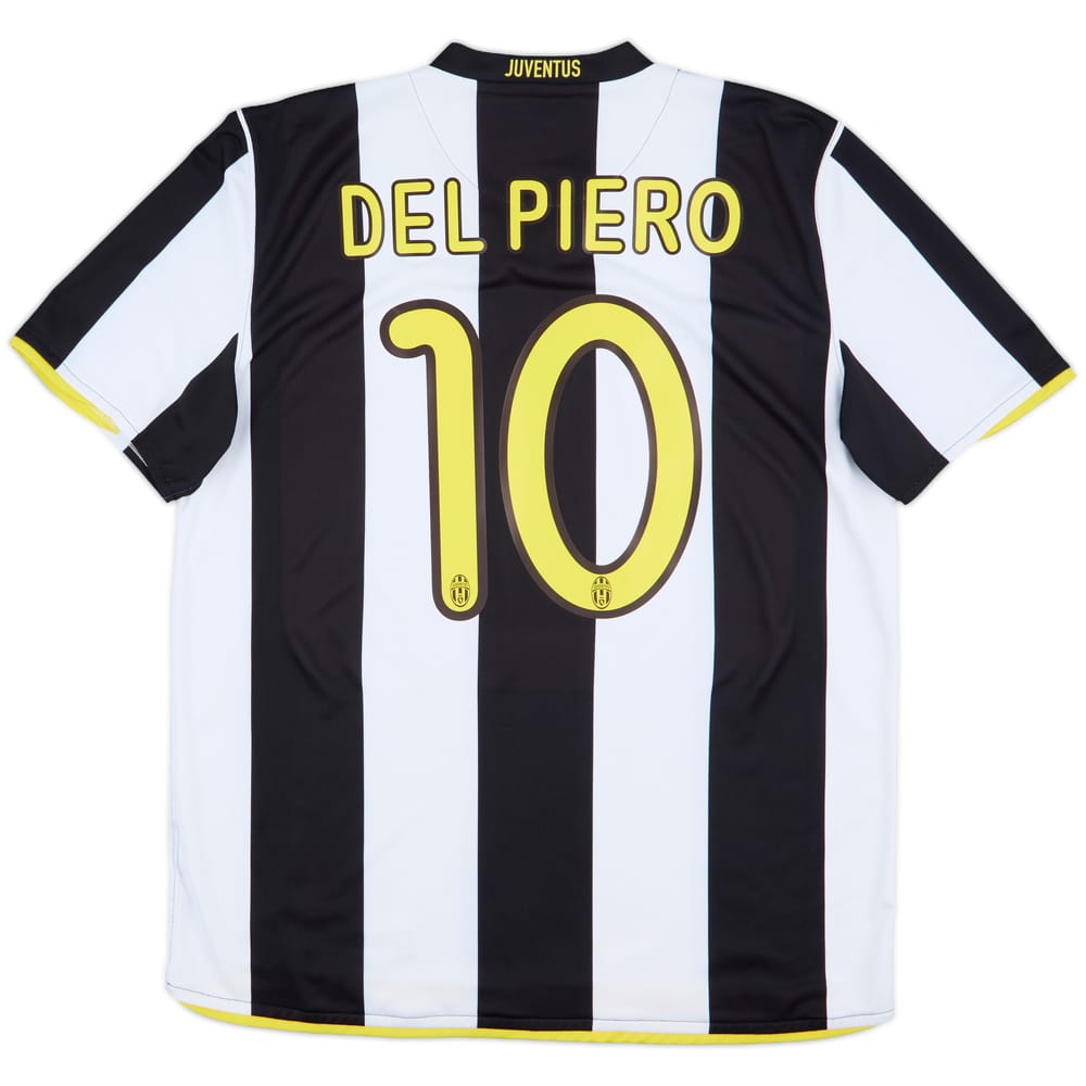 2008-09 Juventus Home Shirt Del Piero #10 - 8/10 - (L)