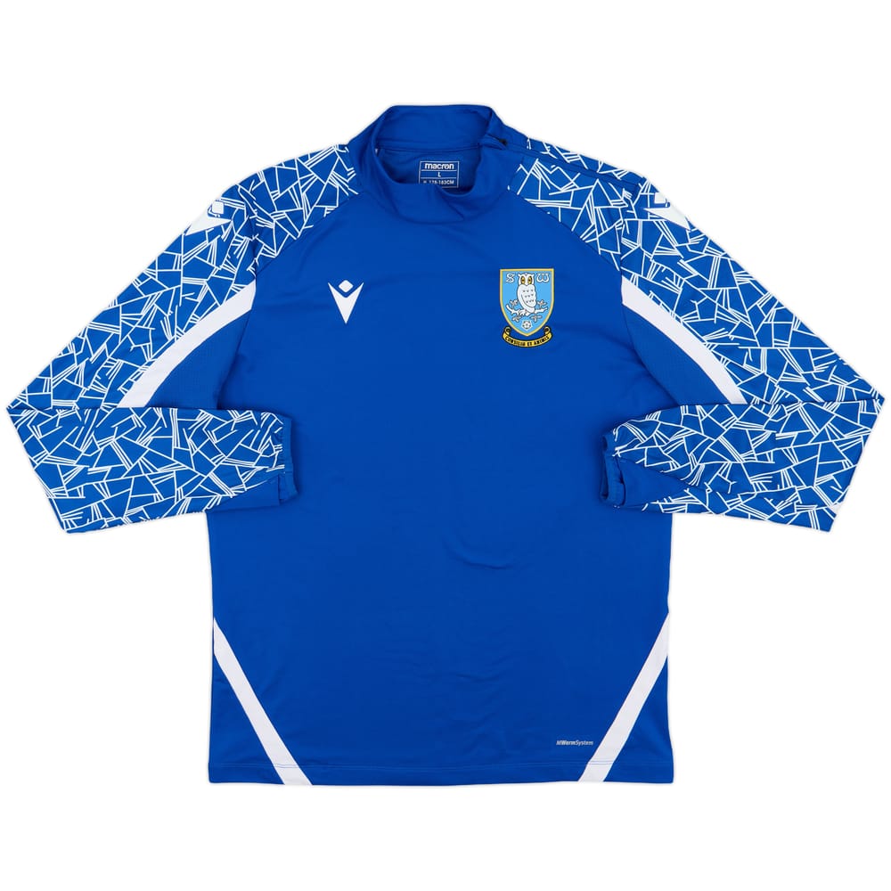 2021-22 Sheffield Wednesday Macron 1/4 Zip Training Top - 8/10 - (L)