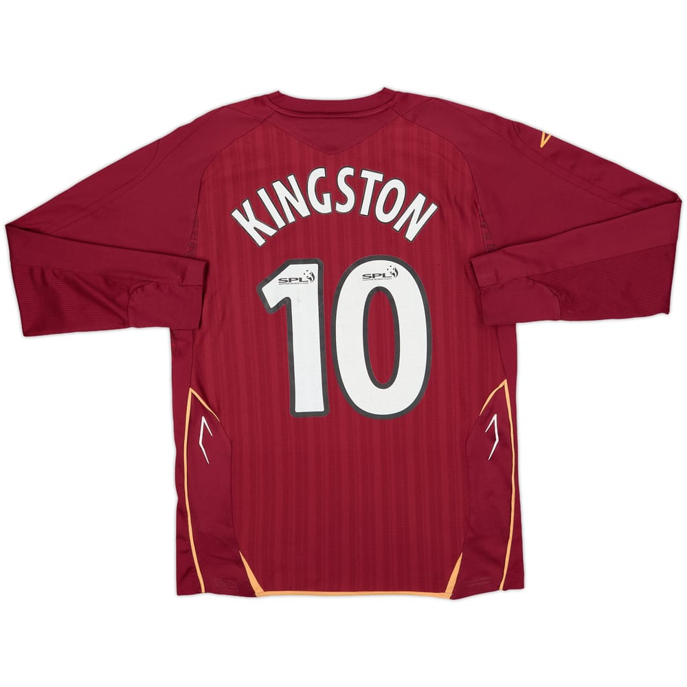 2007-08 Hearts Home L/S Shirt Kingston #10 - 7/10 - (S)