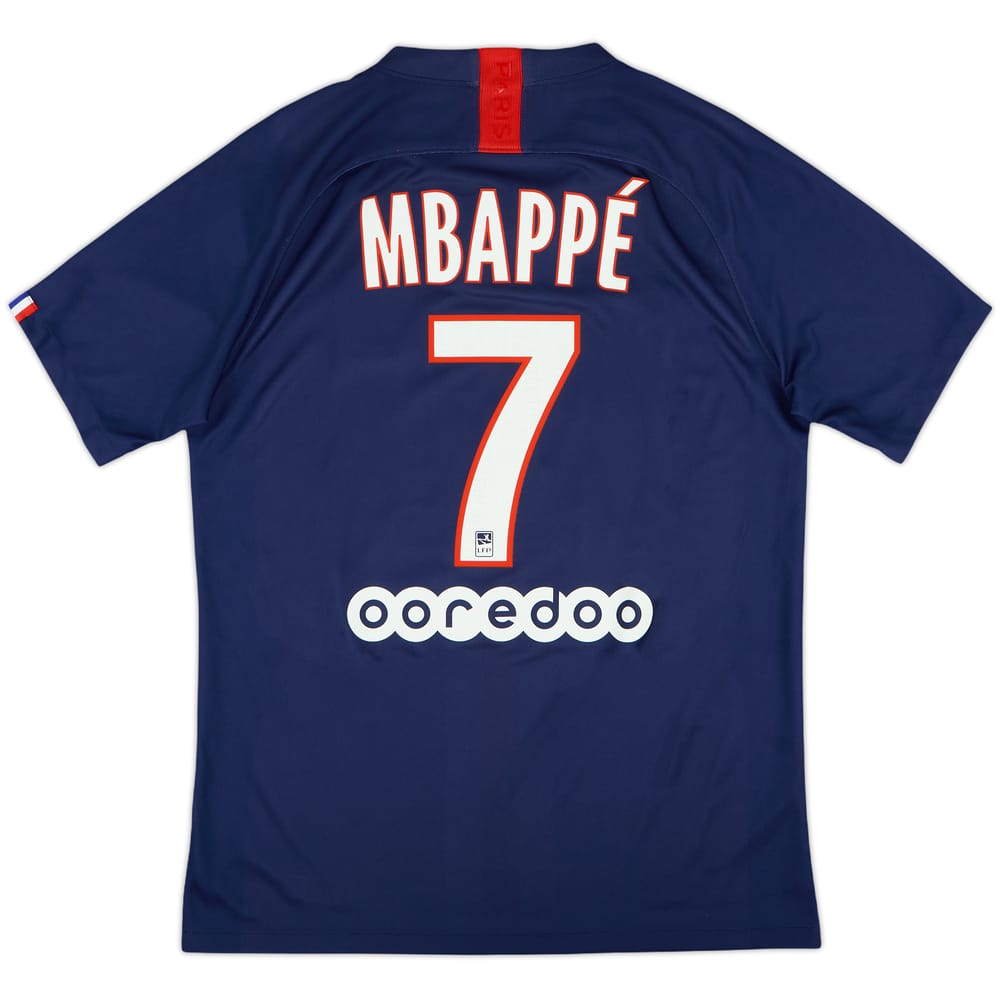 2019-20 Paris Saint-Germain Home Shirt Mbappe #7 - 8/10 - (M)