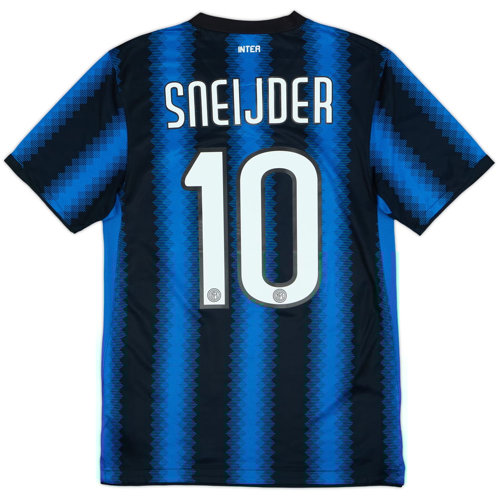 2010-11 Inter Milan Home Shirt Sneijder #10 - 8/10 - (S)