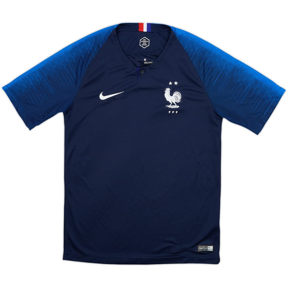 2018 France Home Shirt - 8/10 - (S)