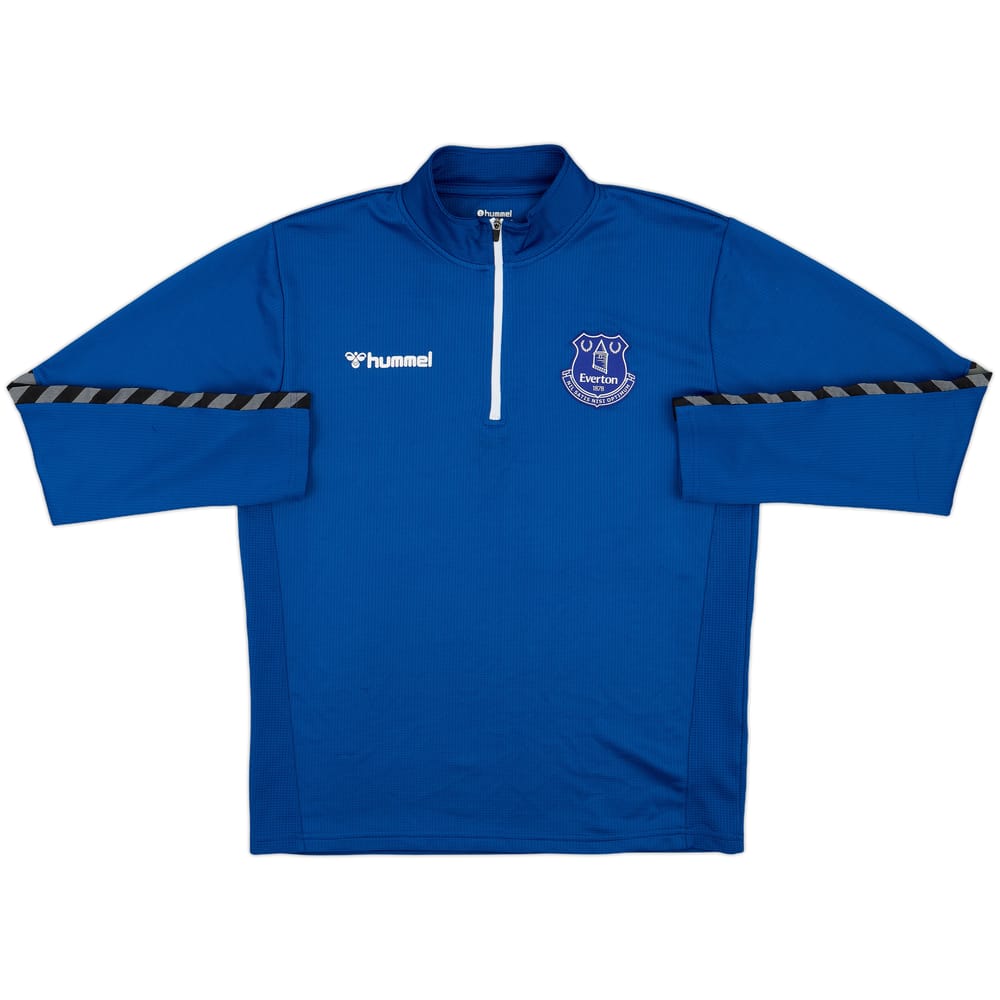 2020-21 Everton Hummel 1/4 Zip Training Top - 8/10 - (L)