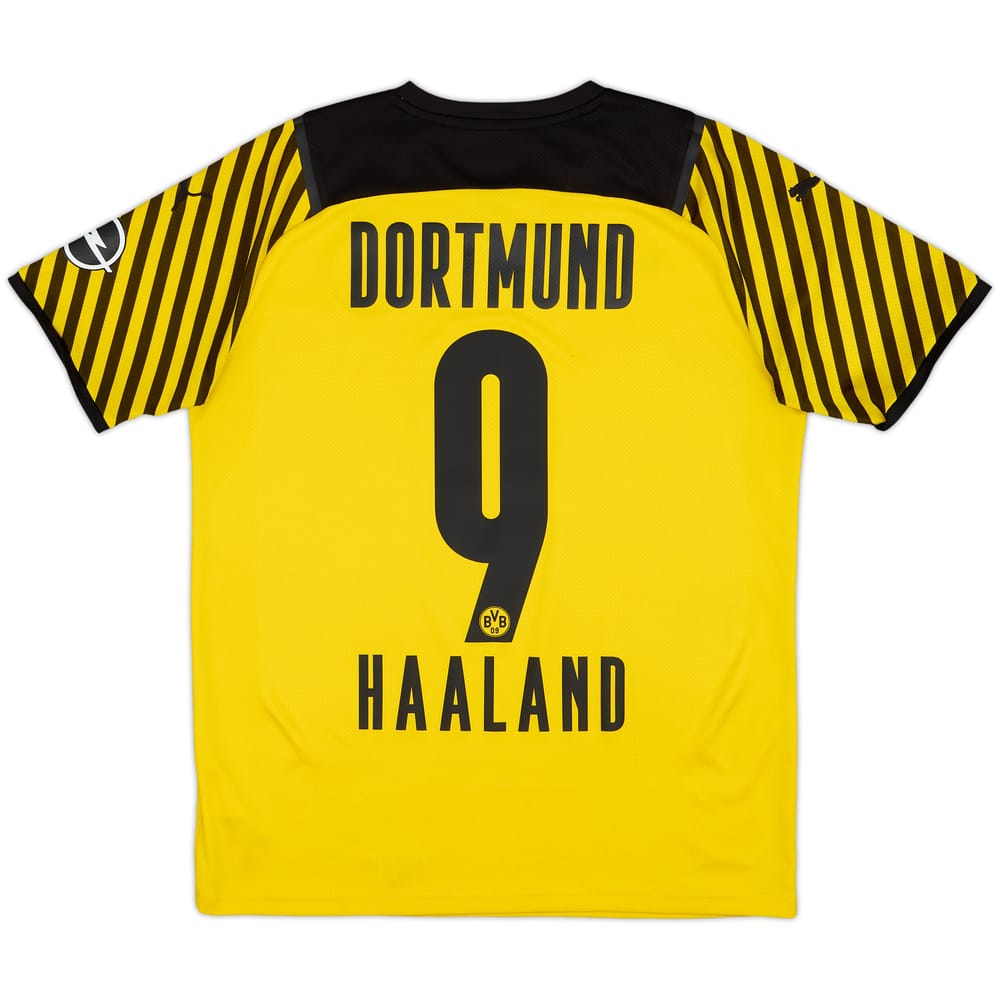 2021-22 Borussia Dortmund Home Shirt Haaland #9 - 9/10 - (XL.Boys)