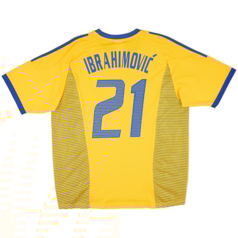 2002-03 Sweden Home Shirt Ibrahimovic #21 - 10/10 - (L)