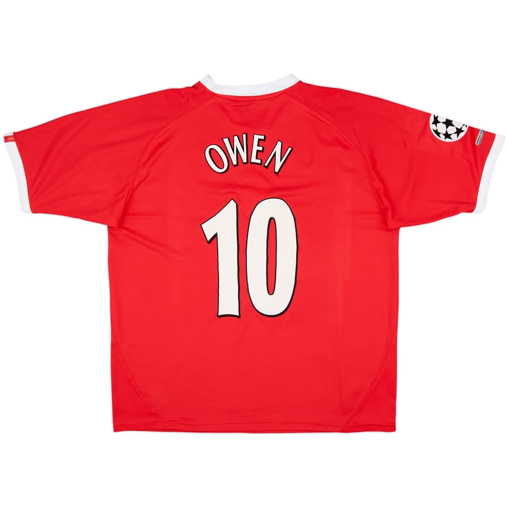 2001-03 Liverpool CL Shirt Owen #10 - 8/10 - (L)