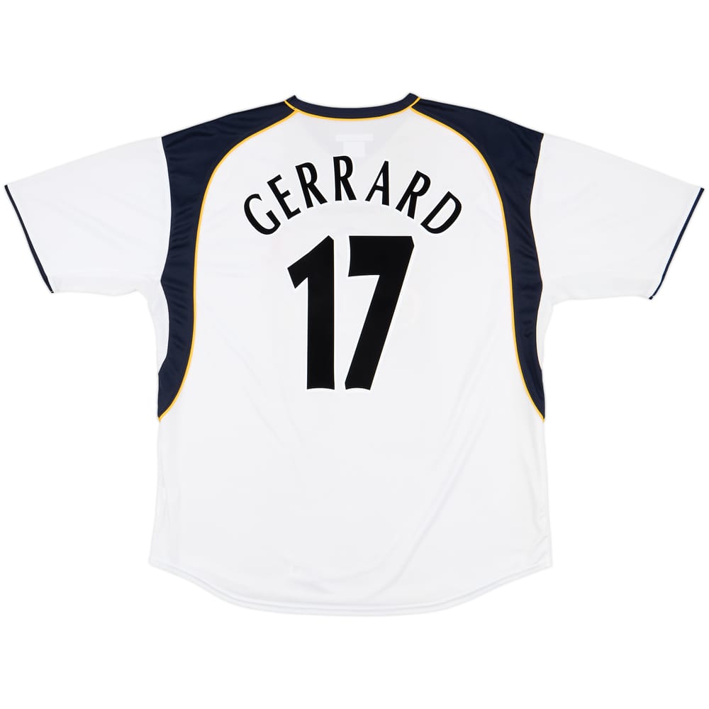 2001-03 Liverpool 'Super Cup' Away Shirt Gerrard #17 - 9/10 - (XL)