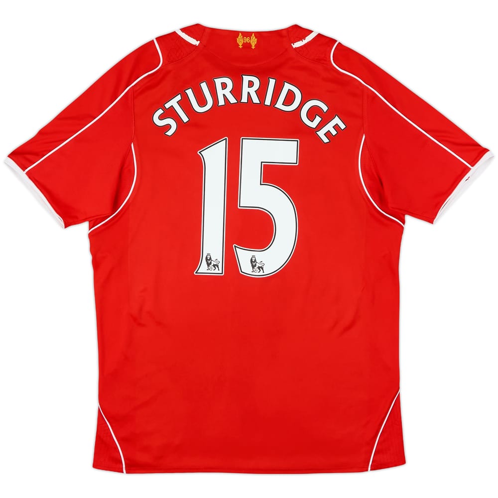 2014-15 Liverpool Home Shirt Sturridge #15 - 7/10 - (M)