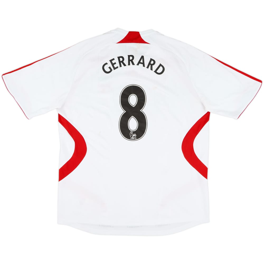 2007-08 Liverpool Away Shirt Gerrard #8 - 5/10 - (XL)