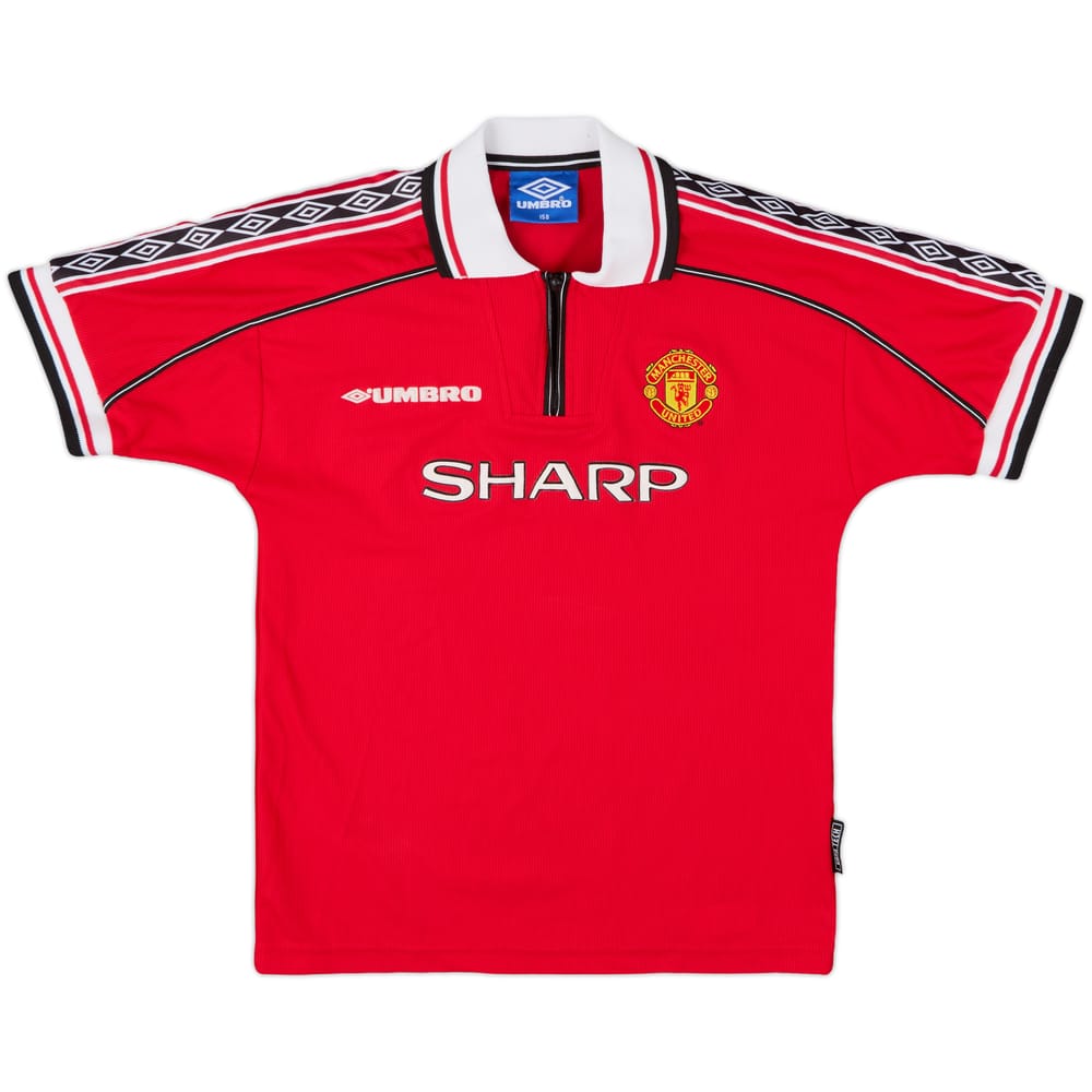 1998-00 Manchester United Home Shirt - 9/10 - (L.Boys)