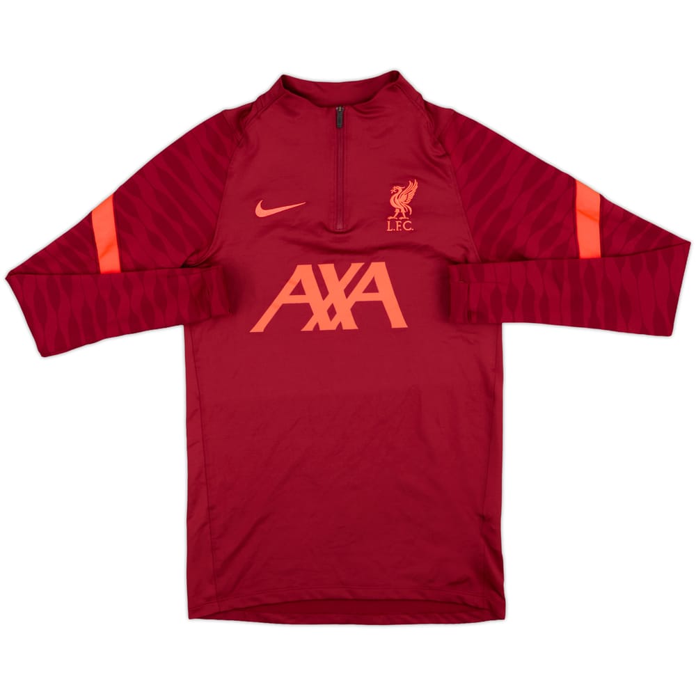 2021-22 Liverpool Nike 1/4 Drill Top - 8/10 - (XS)