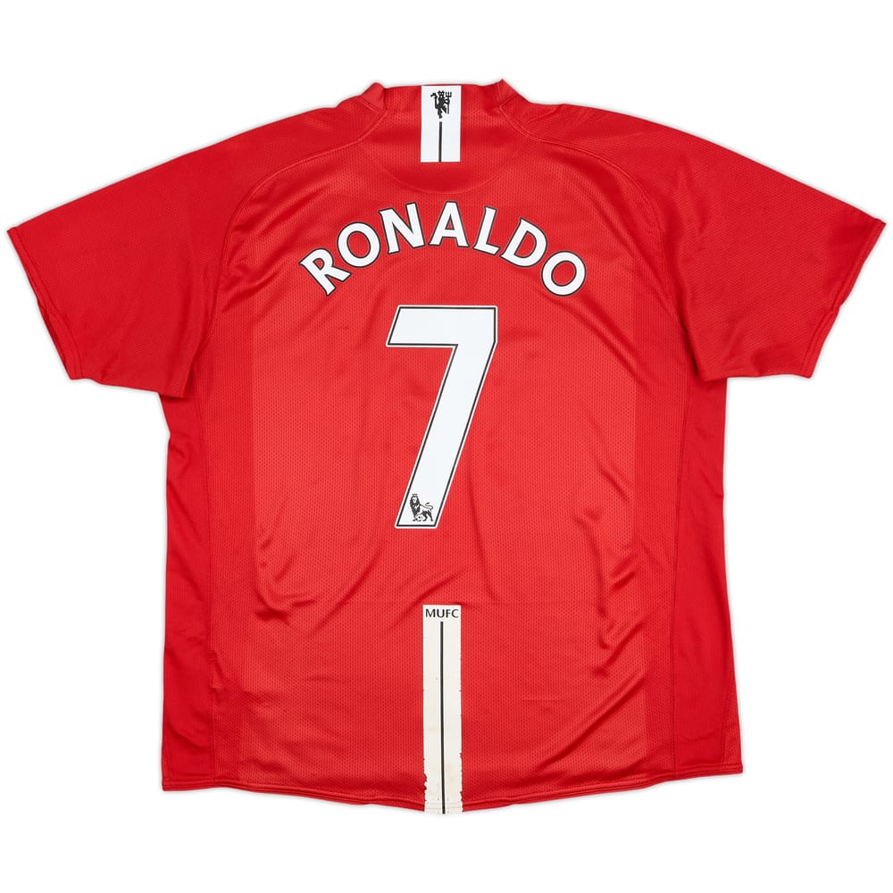2007-09 Manchester United Home Shirt Ronaldo #7 - 6/10 - (XL)