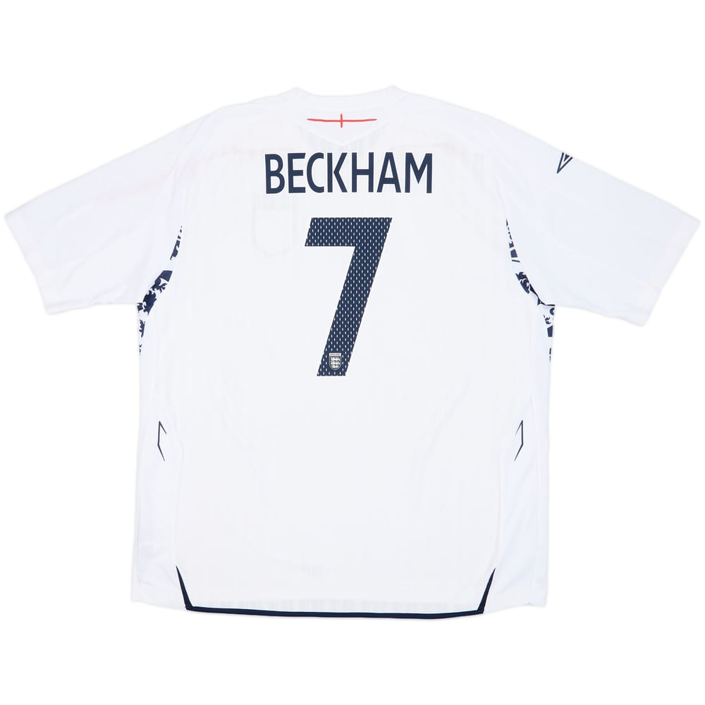 2007-09 England Home Shirt Beckham #7 - 7/10 - (3XL)