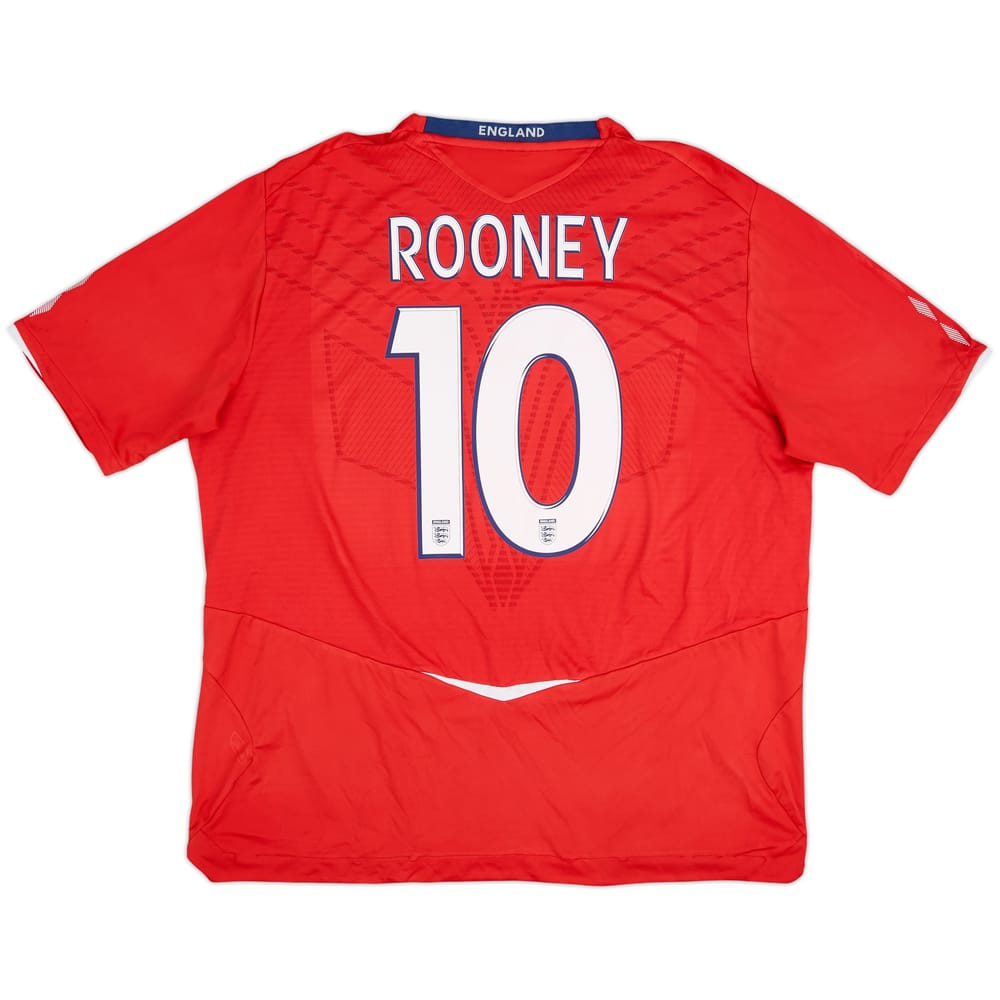 2008-10 England Away Shirt Rooney #10 - 6/10 - (3XL)