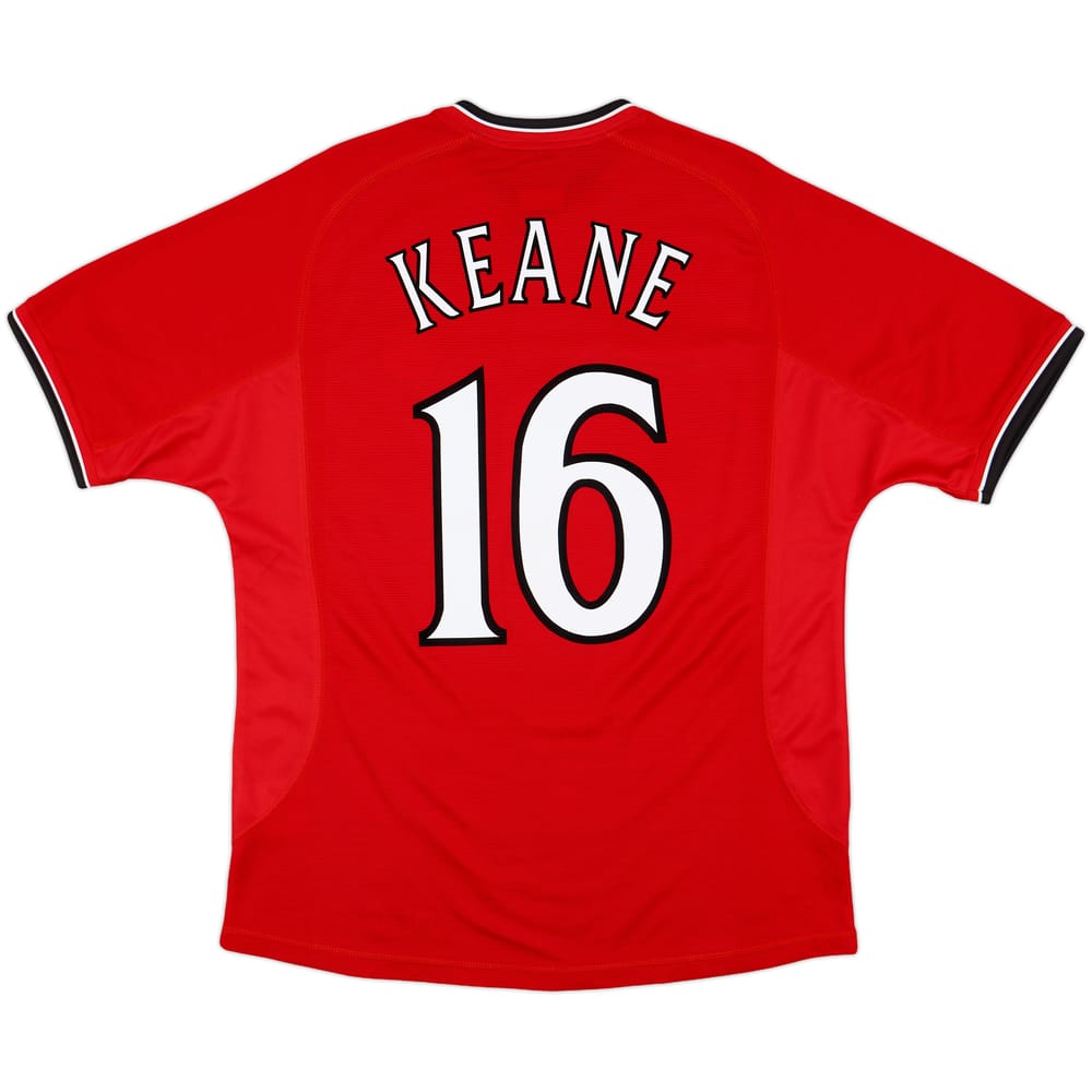 2000-02 Manchester United Home Shirt Keane #16 - 9/10 - (L)