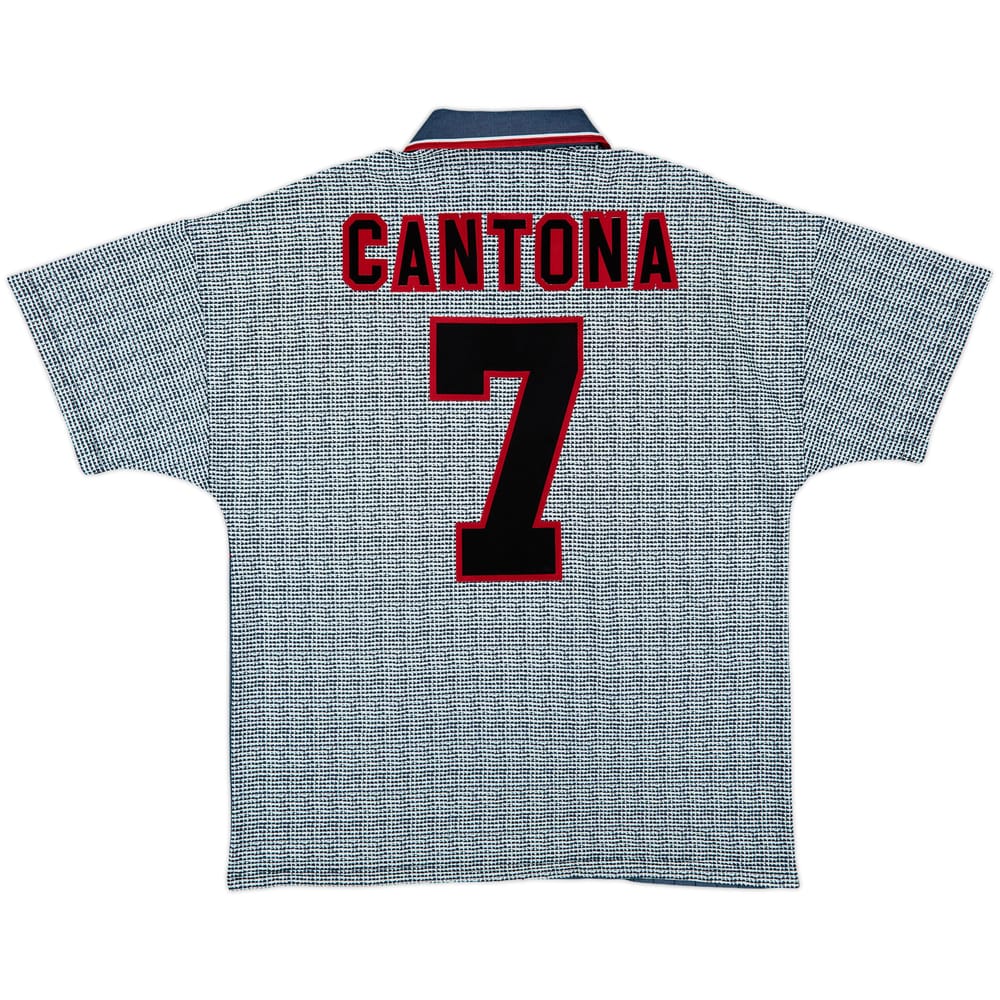 1995-96 Manchester United Away Shirt Cantona #7 - 8/10 - (L)