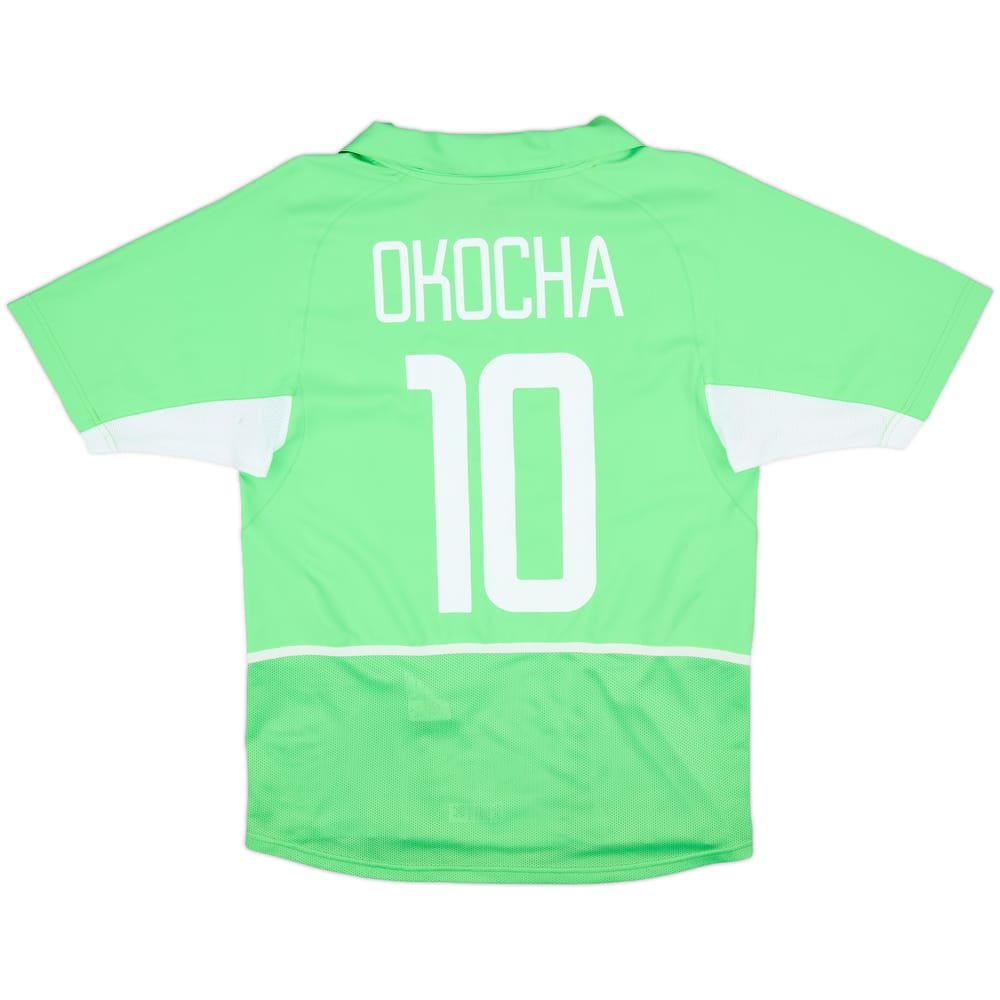 2002-04 Nigeria Home Shirt Okocha #10 - 8/10 - (S)