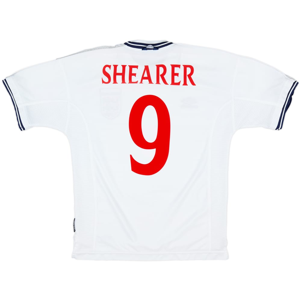 1999-01 England Home Shirt Shearer #9 - 9/10 - (M)