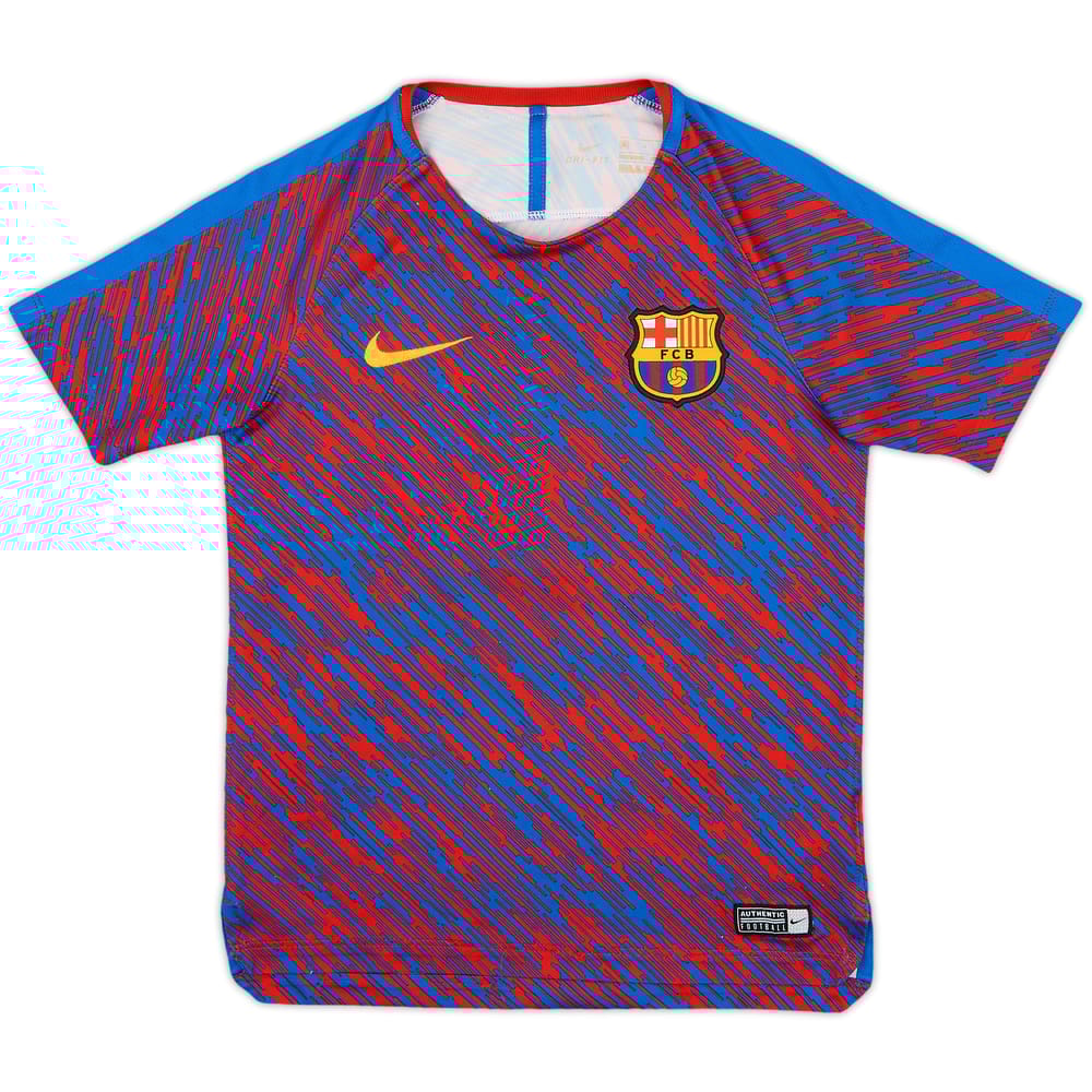 2018-19 Barcelona Nike Training Shirt - 8/10 - (S.Boys)
