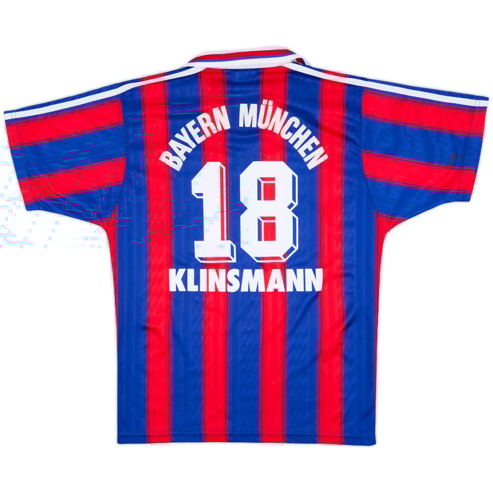 1995-97 Bayern Munich Home Shirt Klinsmann #18 - 6/10 - (S)