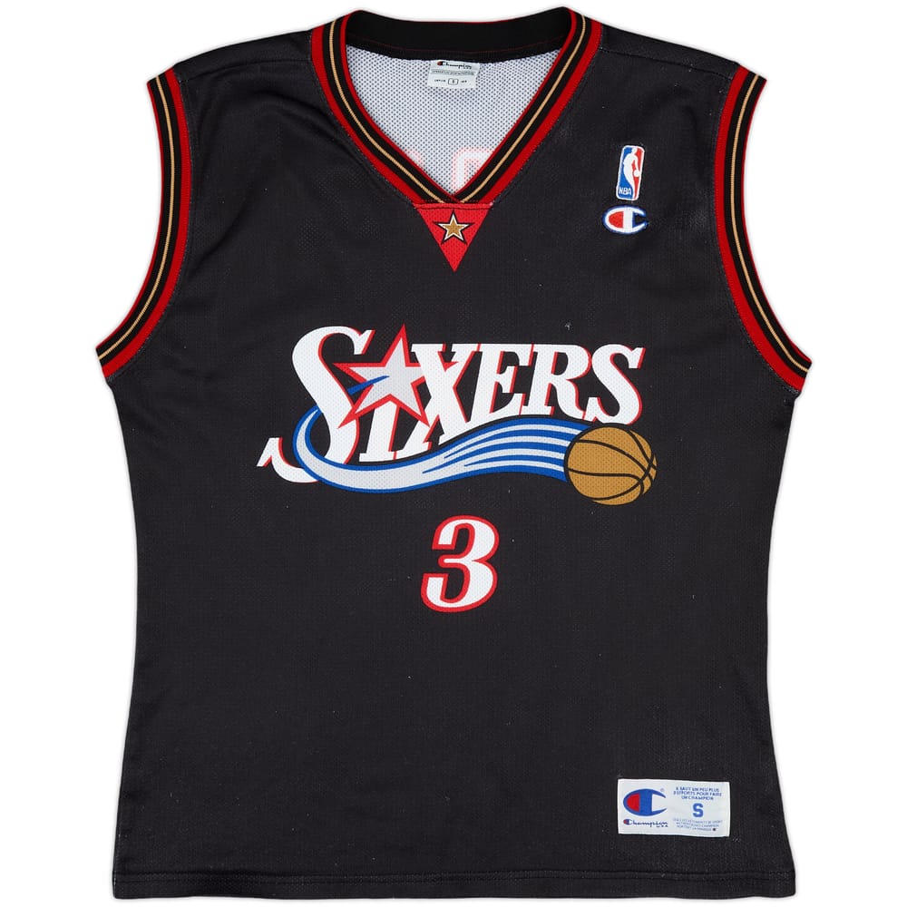 2000-06 Philadelphia 76ers Iverson #3 Champion Away Jersey - 6/10 - (S)
