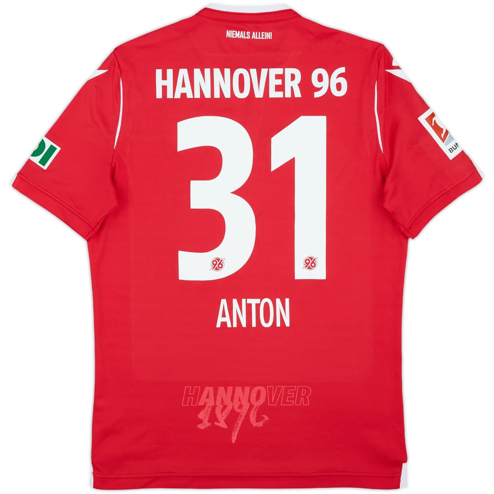 2019-20 Hannover 96 Home Shirt Anton #31 - 8/10 - (M)
