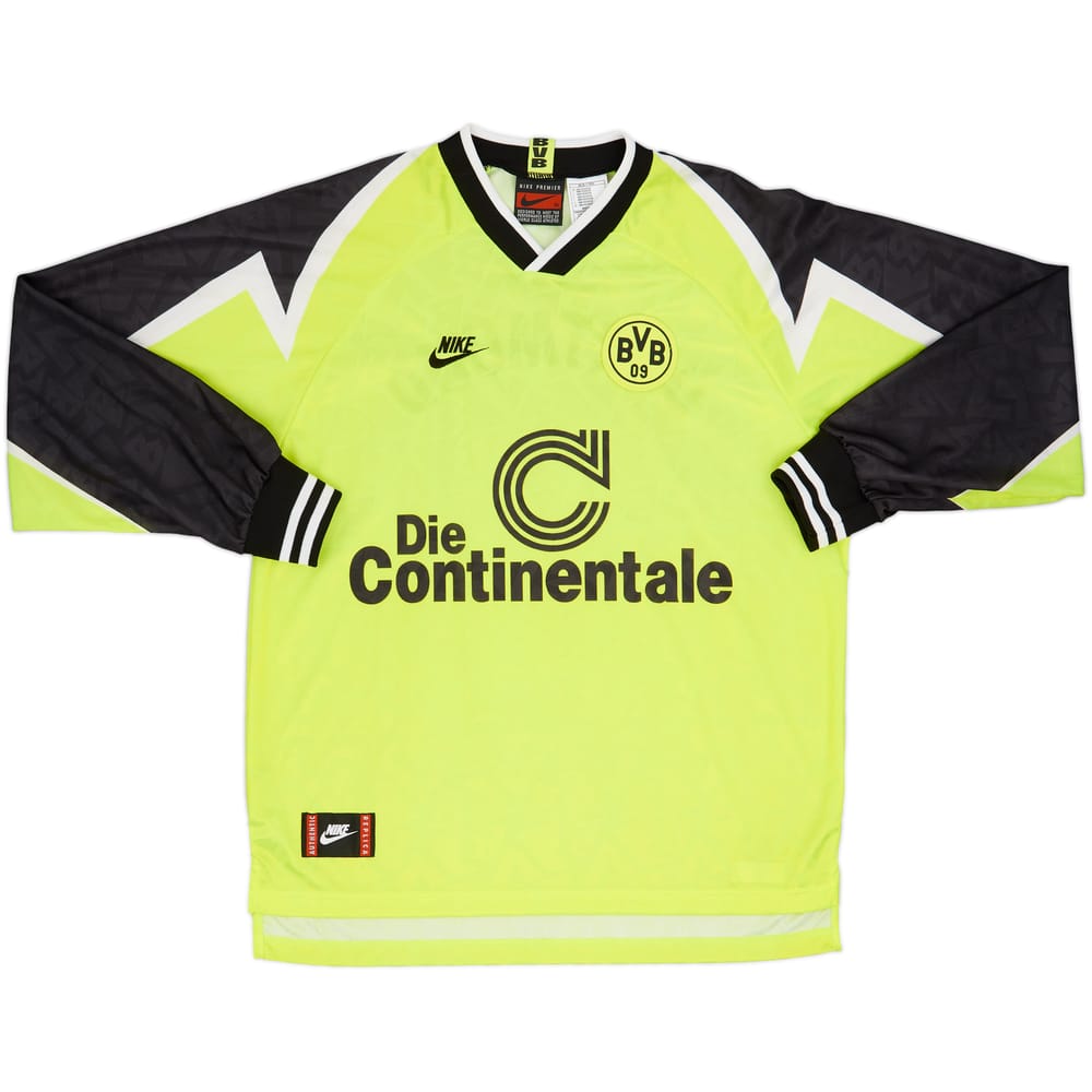 1995-96 Borussia Dortmund Home L/S Shirt - 9/10 - (XL)
