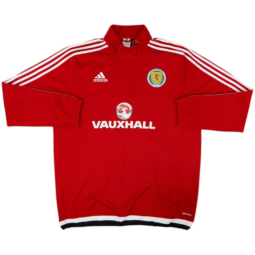 2016-17 Scotland adidas 1/4 Zip Sweat Top - 7/10 - (XL)