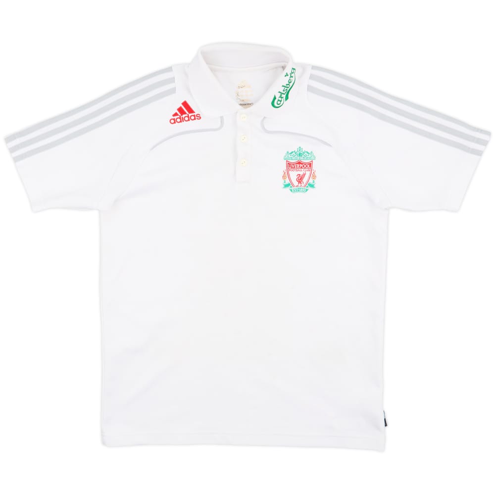 2008-09 Liverpool adidas Polo Shirt - 7/10 - (M)