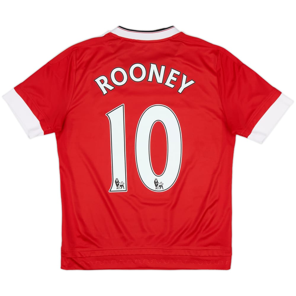 2015-16 Manchester United Home Shirt Rooney #10 - 6/10 - (L.Boys)