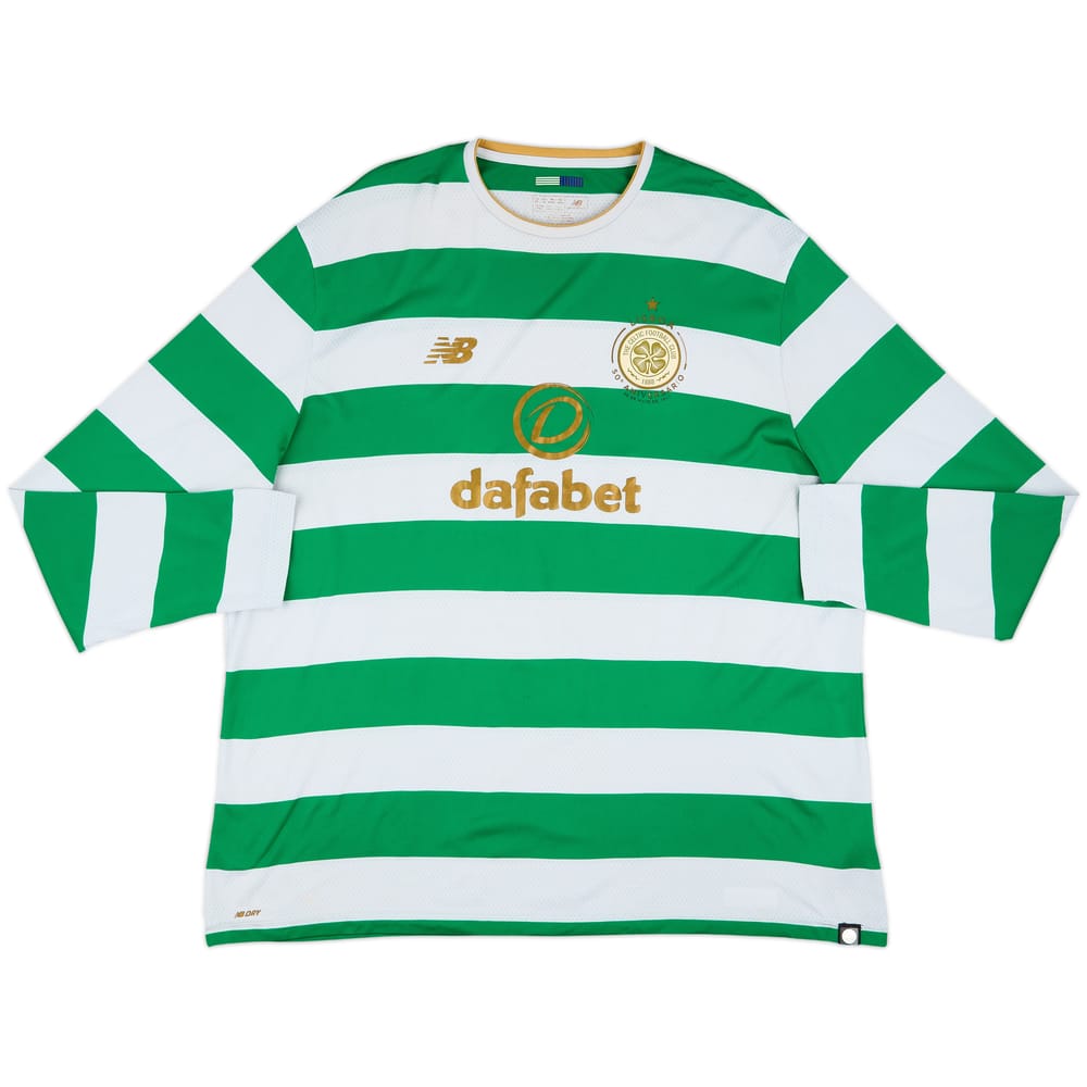 2017-18 Celtic 'Lisbon Lions 50th Anniversary' Home L/S Shirt - 5/10 - (XXL)