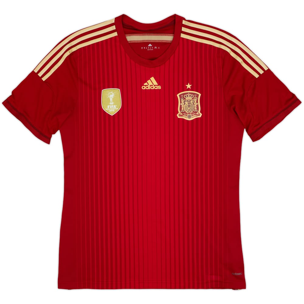 2013-15 Spain Authentic Home Shirt - 10/10 - (XL)