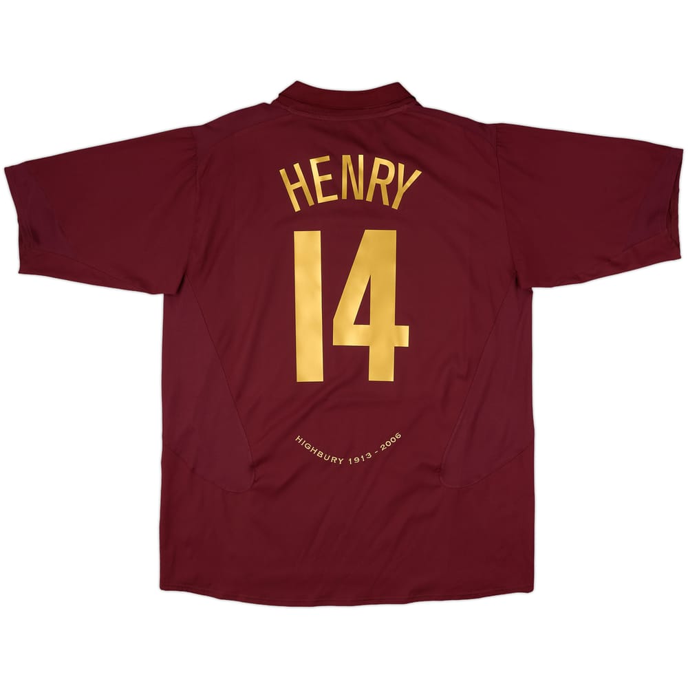 2005-06 Arsenal Home Shirt Henry #14 - 10/10 - (XXL)