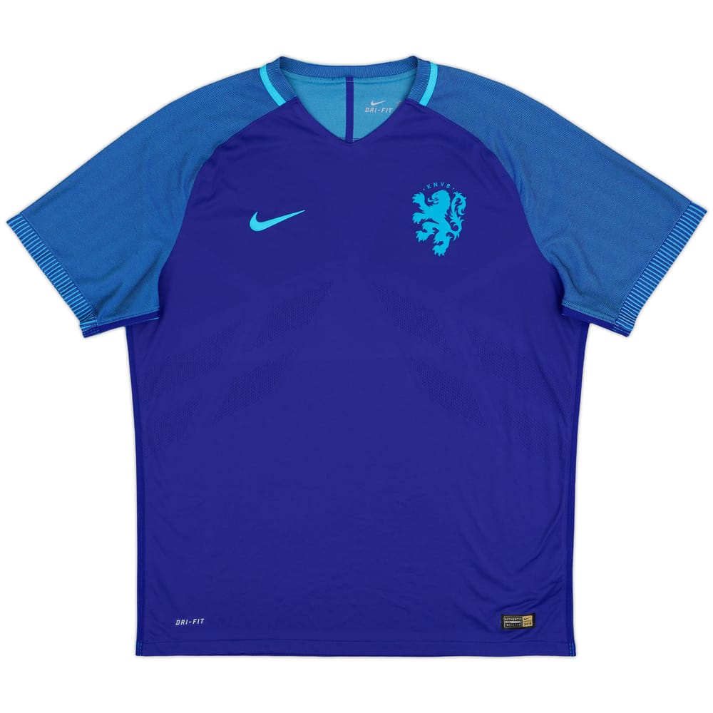 2016 Netherlands Authentic Away Shirt - 9/10 - (XXL)