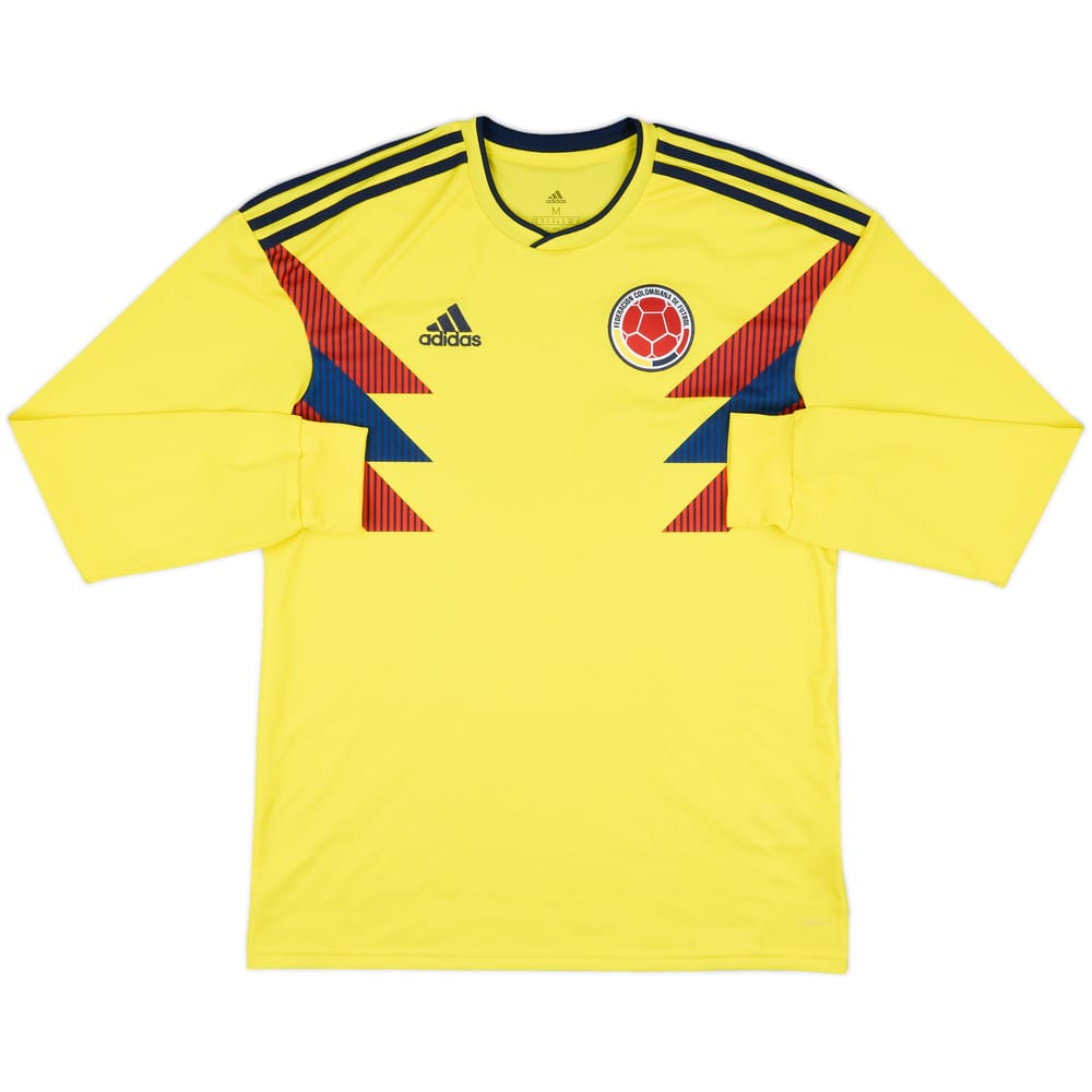 2018-19 Colombia Home L/S Shirt - 8/10 - (M)