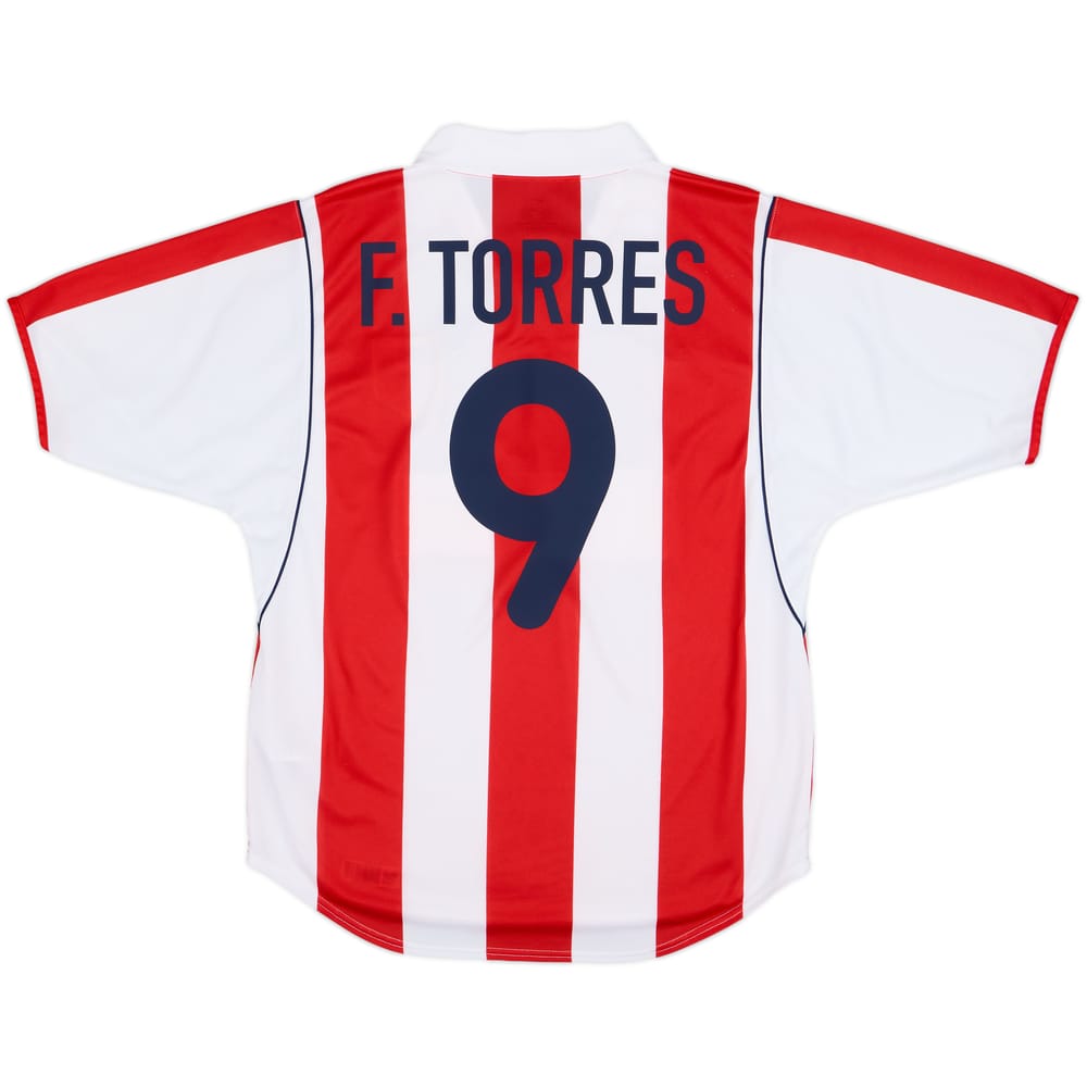 2001-02 Atletico Madrid Home Shirt F.Torres #9 - 9/10 - (M)