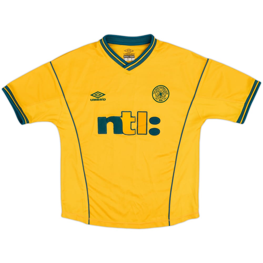 2000-02 Celtic Away Shirt Larsson #7 - 8/10 - (Y)
