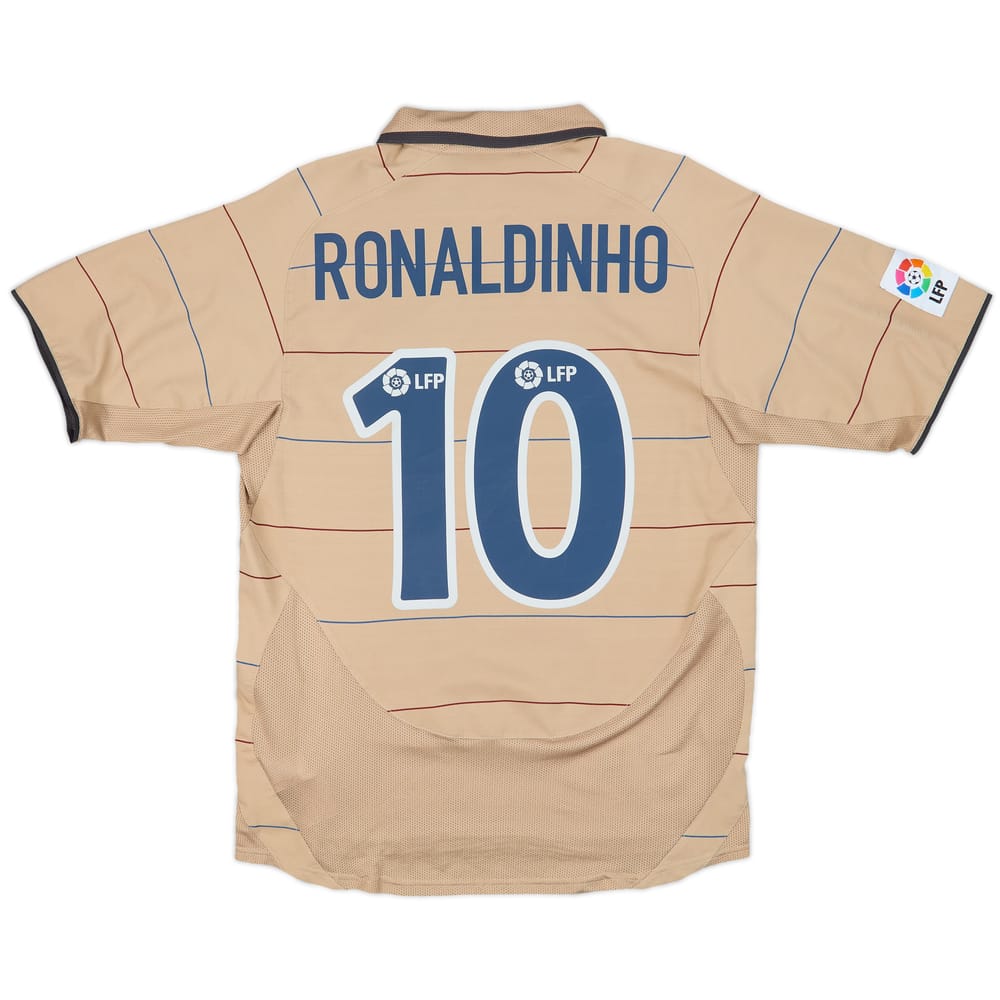 2003-05 Barcelona Away Shirt Ronaldinho #10 - 9/10 - (S)