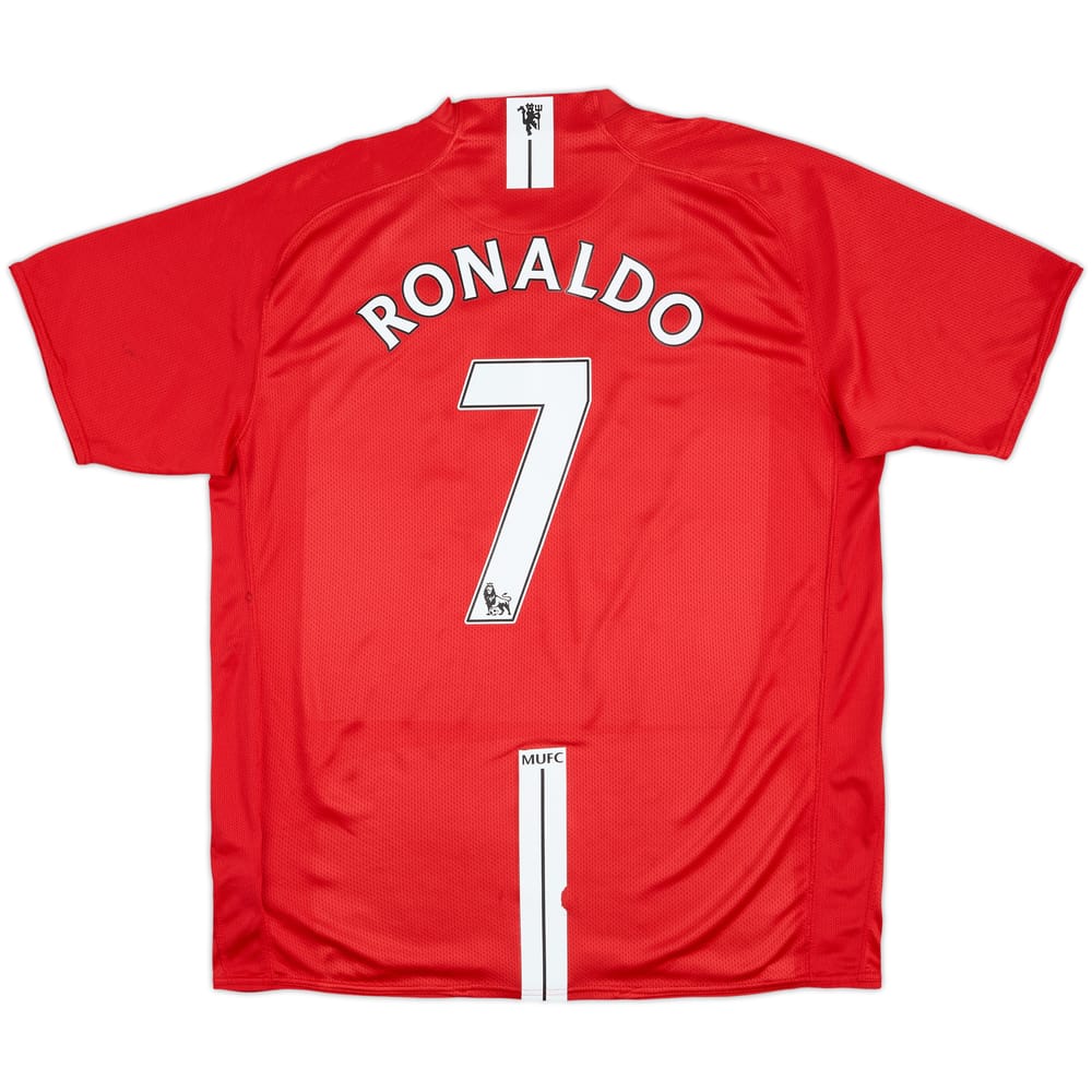 2007-09 Manchester United Home Shirt Ronaldo #7 - 7/10 - (XL)