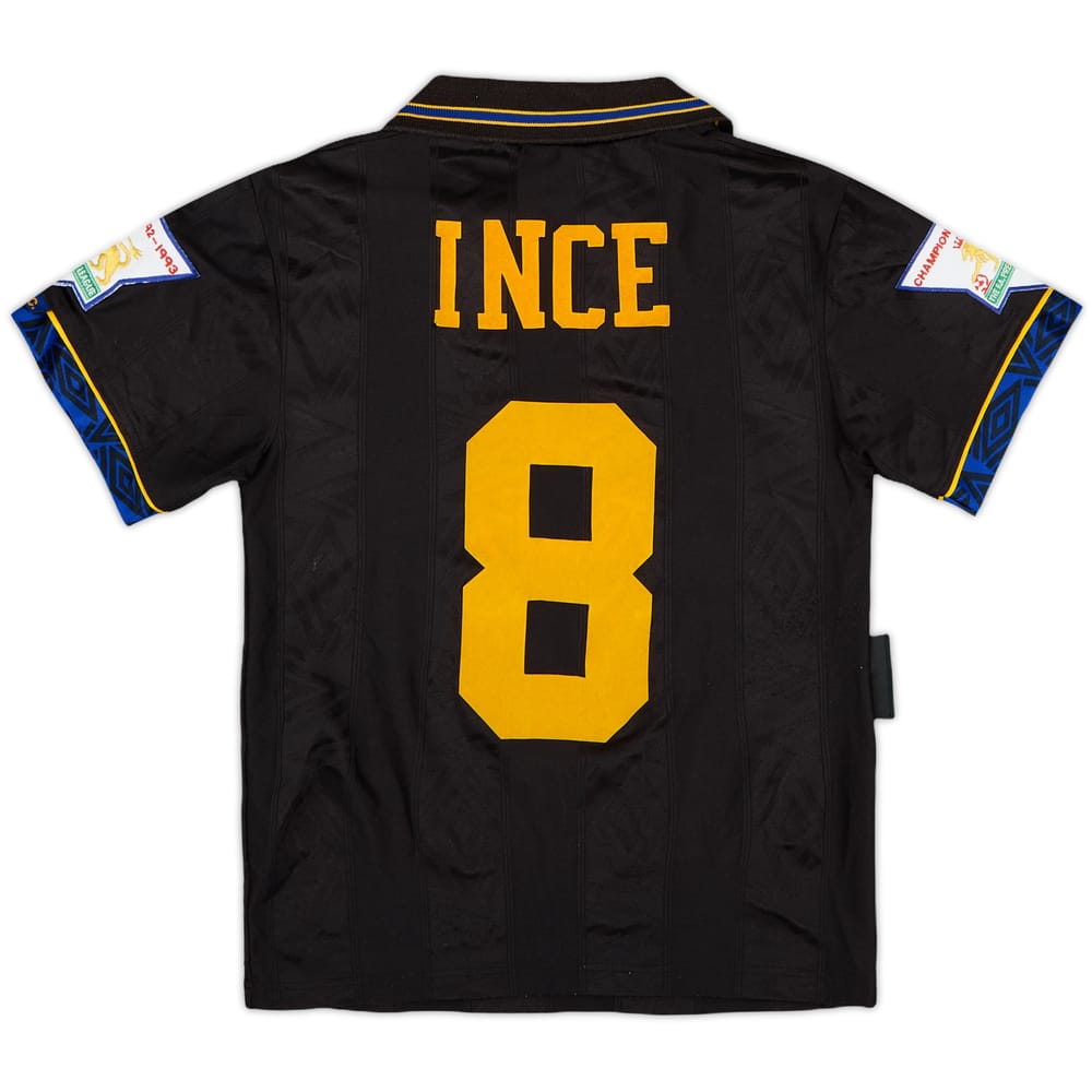 1993-95 Manchester United Away Shirt Ince #8 - 6/10 - (M.Boys)