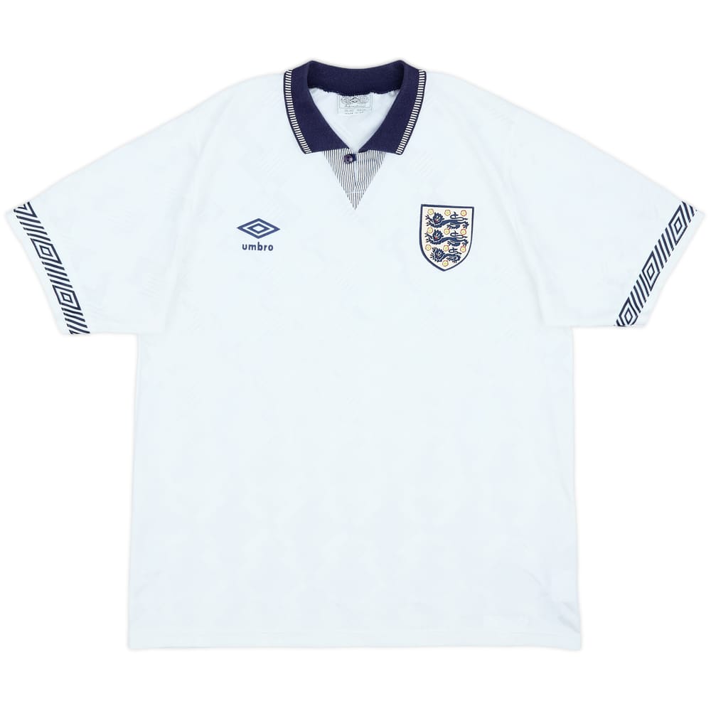 1990-92 England Home Shirt - 9/10 - (M)